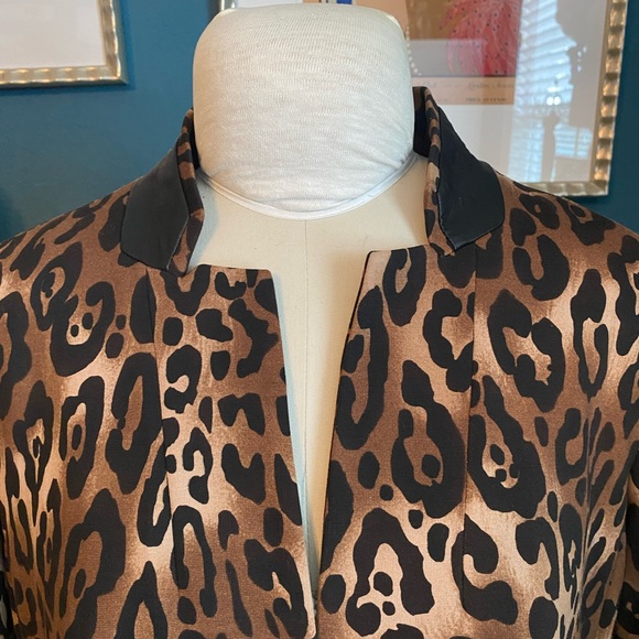 NWT CHICO’S BLACK LABEL ANIMAL PRINT COAT - Picture 4 of 8